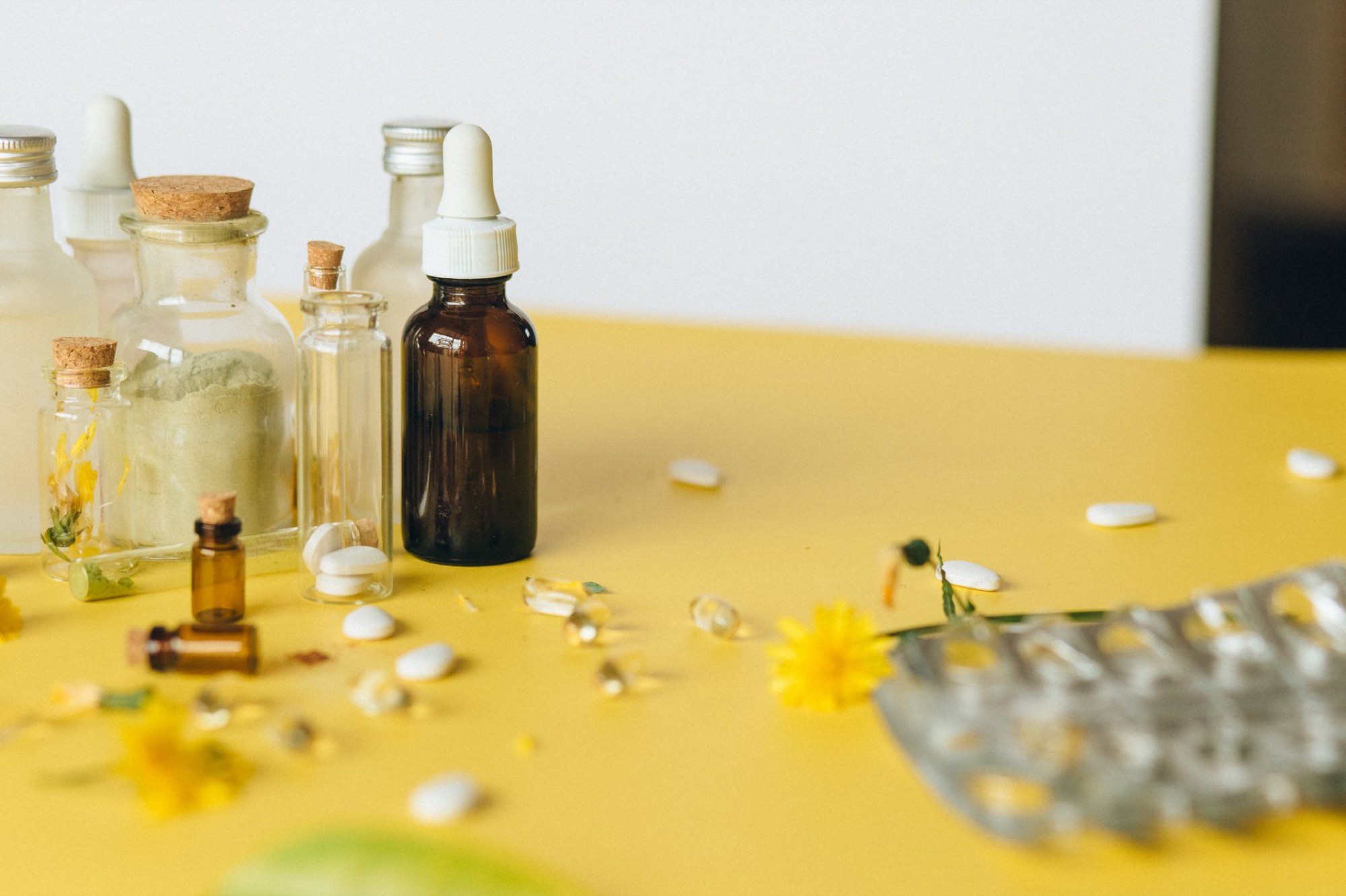 Bach flower remedy dropper bottles
