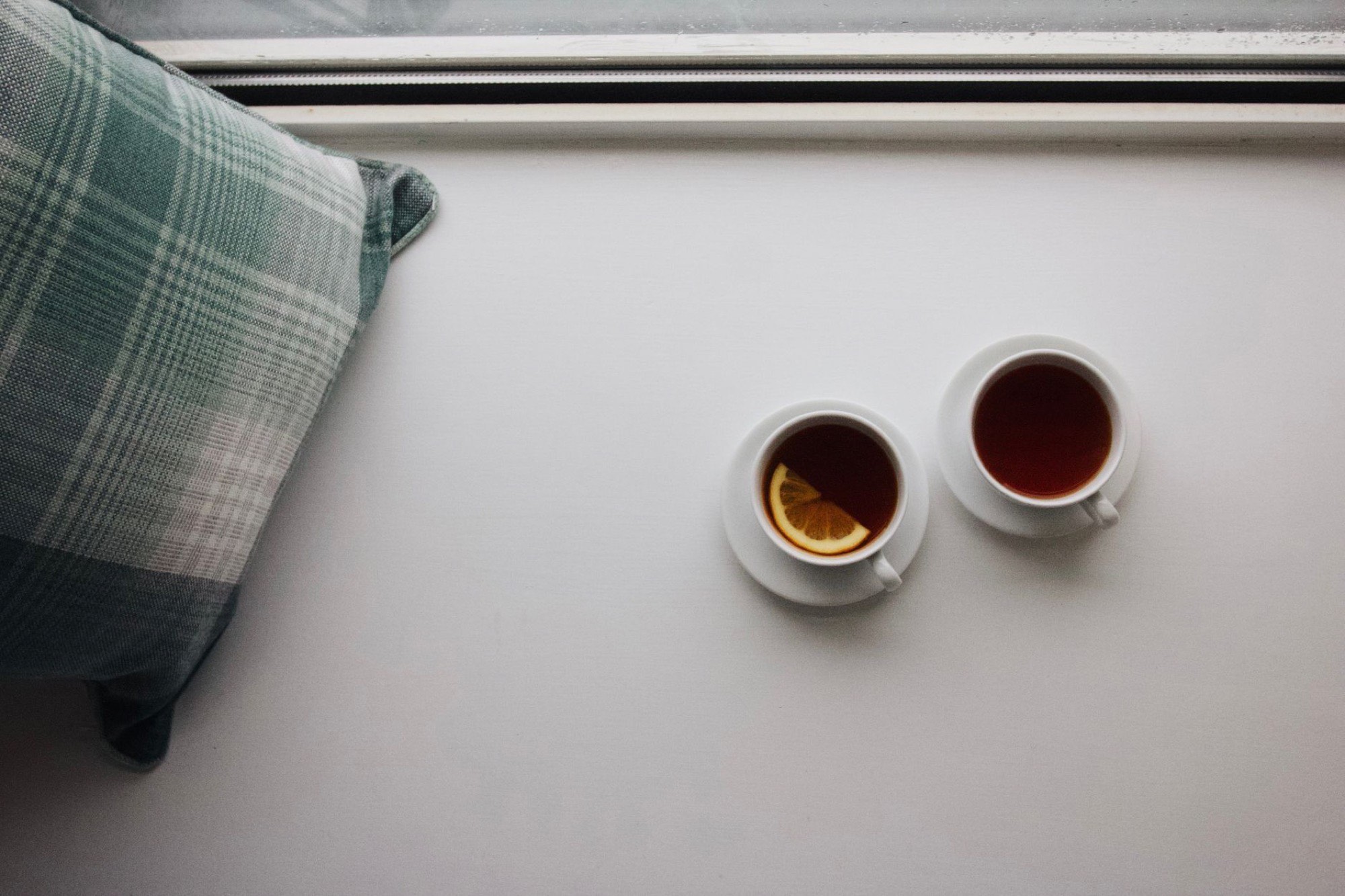 A quiet cup of herbal tea in soft morning light